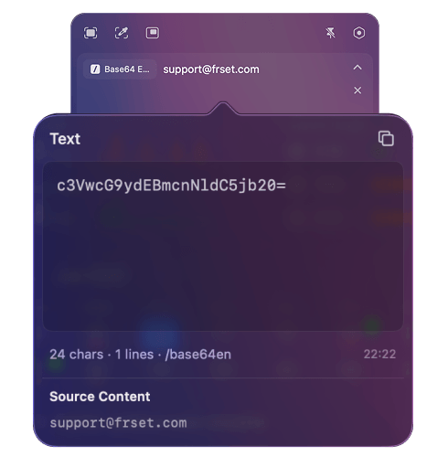 Frset Base64 Encoder preview